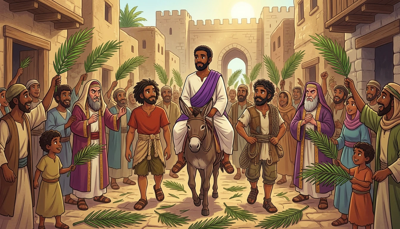 Jesus Enters Jerusalem — page 13