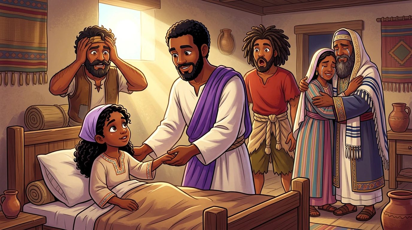 Jesus Raises Jairus’ daughter from the dead — page 42