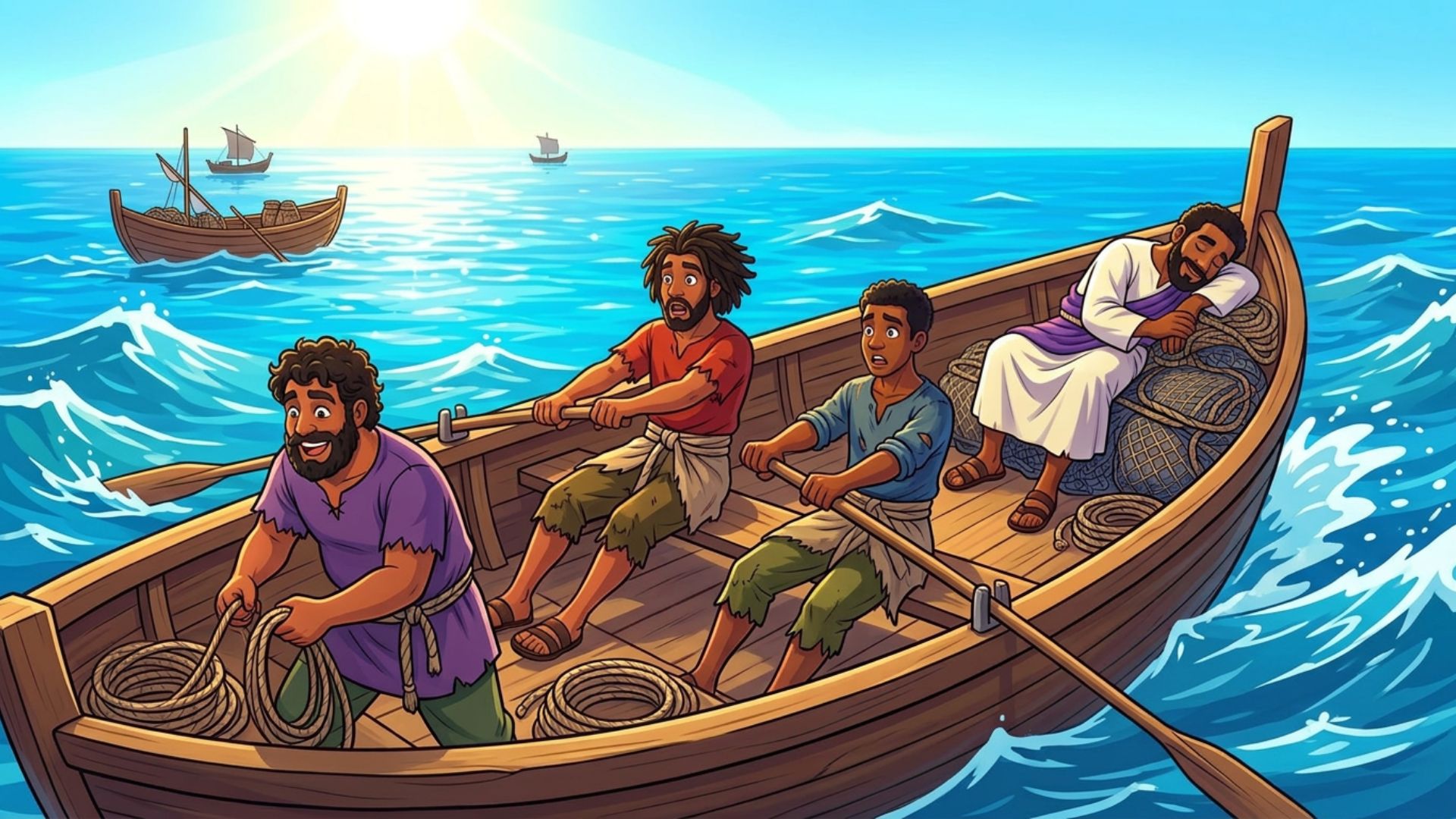 Jesus Calms the Storm — page 12
