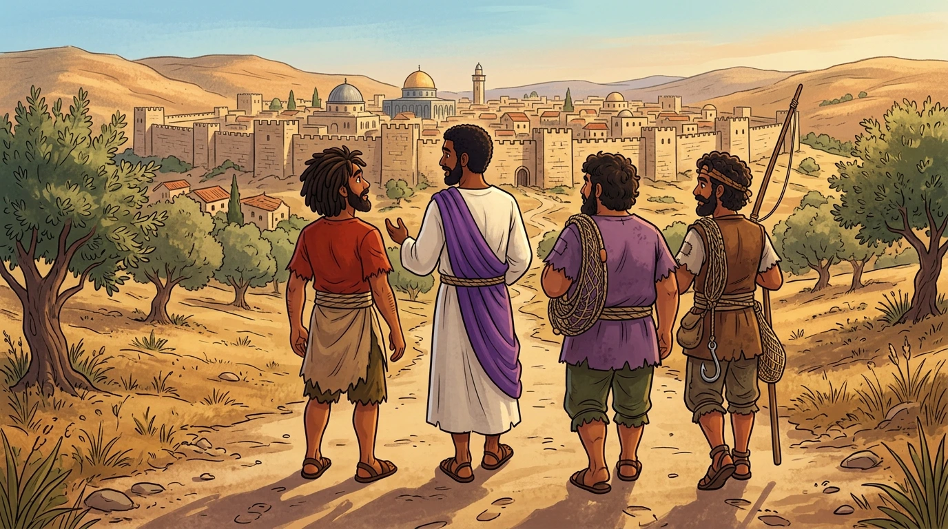 Jesus Enters Jerusalem — page 1