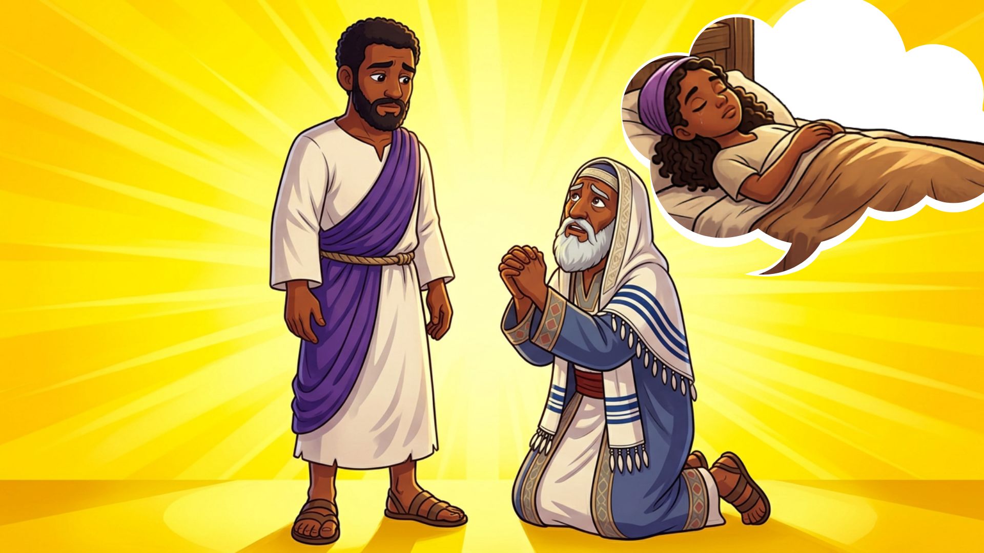 Jesus Raises Jairus’ daughter from the dead — page 14