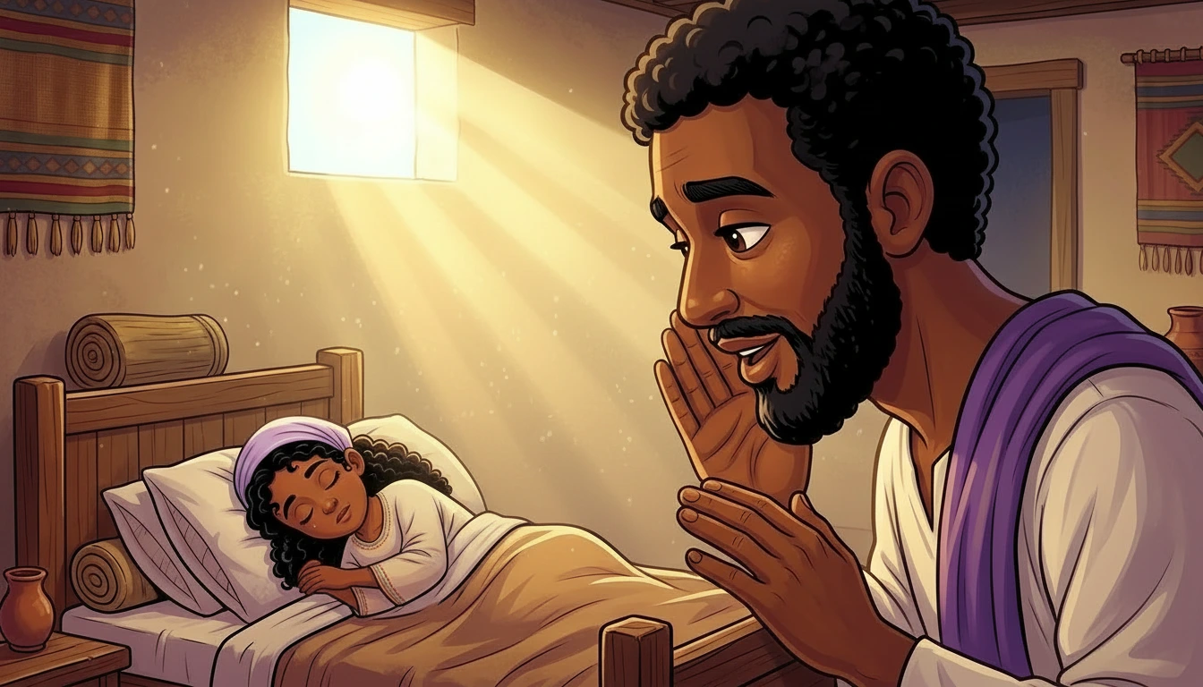 Jesus Raises Jairus’ daughter from the dead — page 36